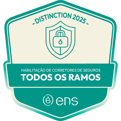 Badge ENS Distinction — Habilitação de Corretores de Seguros, Todos os Ramos