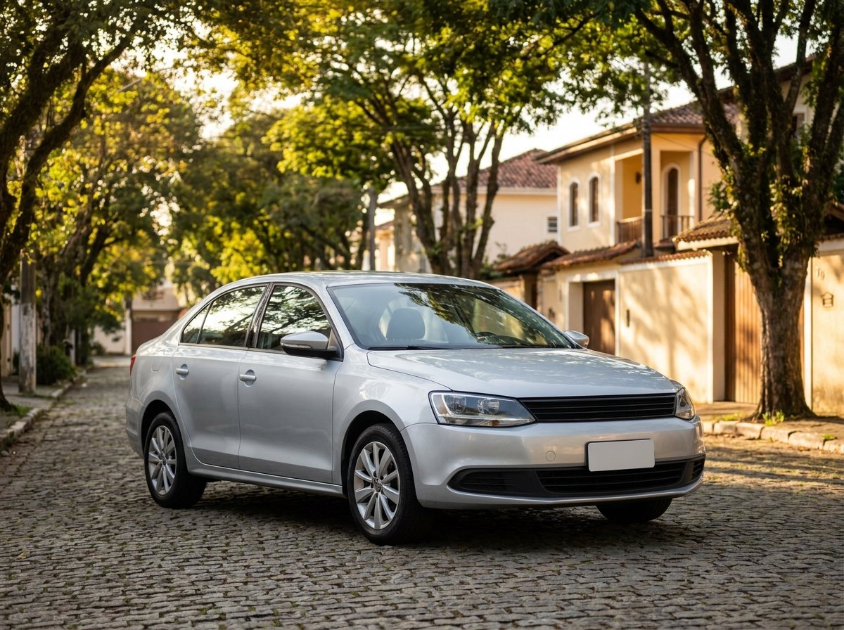 Carro de passeio segurado estacionado em rua residencial de Ribeirão Preto
